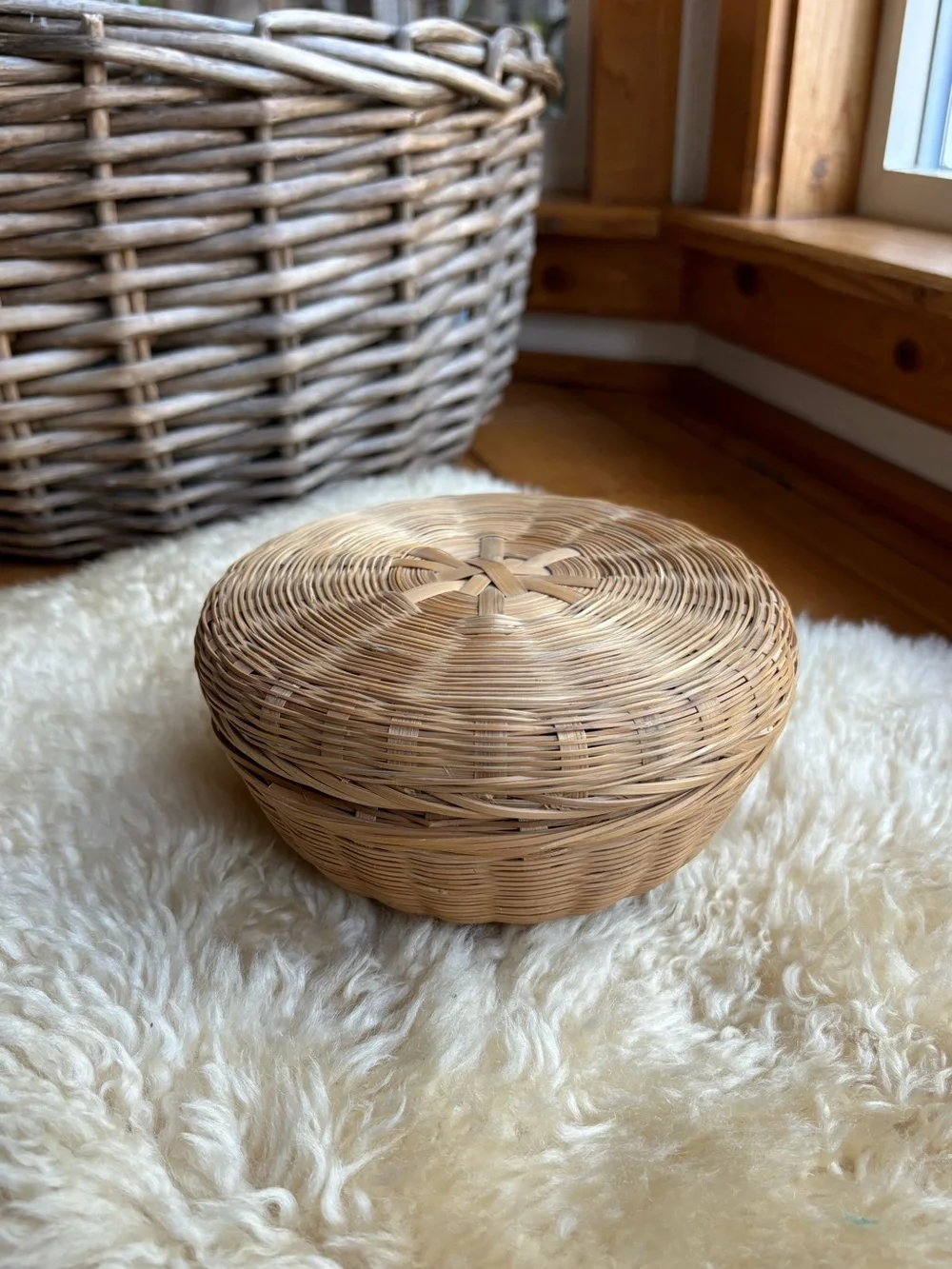 Vintage Japanese Sewing Basket